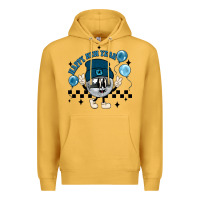 Mustard happy new year disco ball Premium Hoodie - MaliasSmallBusiness