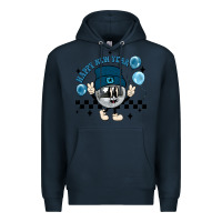 Navy happy new year disco ball Premium Hoodie - MaliasSmallBusiness