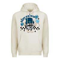 Oatmeal Heather happy new year disco ball Premium Hoodie - MaliasSmallBusiness