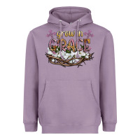 Lavender grow in grace Heavyweight Hoodie - NancyCooperArtShop