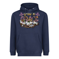 Navy grow in grace Heavyweight Hoodie - NancyCooperArtShop