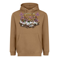 Toasted Coconut grow in grace Heavyweight Hoodie - NancyCooperArtShop