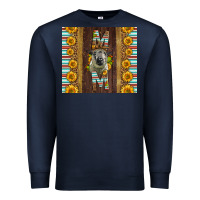 Navy Western Hampshire Sheep Mom Premium Sweatshirt - LillyAllenDesigns