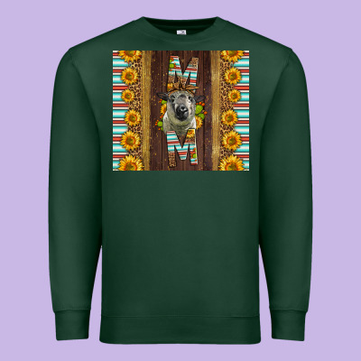 Western Hampshire Sheep Mom Premium Sweatshirt Designed By Lillyallendesigns