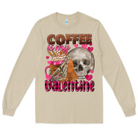 Mushroom coffee is my valentine skull Long Sleeve Tee - FaDigitalArtStudio