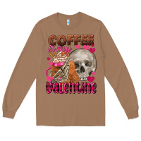 Toasted Coconut coffee is my valentine skull Long Sleeve Tee - FaDigitalArtStudio