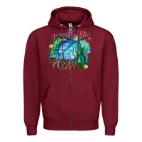Burgundy go with the flow Zipper Hoodie - AdoDesignShop