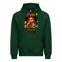 Forest Green i am black history juneteenth Urban Hoodie - LillyAllenDesigns