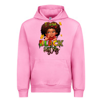 Fuchsia Pink i am black history juneteenth Urban Hoodie - LillyAllenDesigns