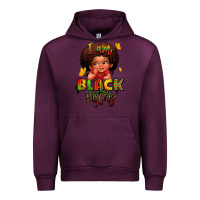 Mauve Wine i am black history juneteenth Urban Hoodie - LillyAllenDesigns