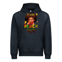 Navy i am black history juneteenth Urban Hoodie - LillyAllenDesigns