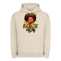 Pigment French Oak i am black history juneteenth Urban Hoodie - LillyAllenDesigns