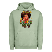 Pigment Oil Green i am black history juneteenth Urban Hoodie - LillyAllenDesigns