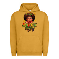 Pigment Peanut Butter i am black history juneteenth Urban Hoodie - LillyAllenDesigns