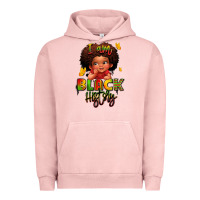 Pigment Salmon i am black history juneteenth Urban Hoodie - LillyAllenDesigns