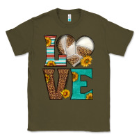 Army Green western volleyball love Classic Tee - HRA Design Shop
