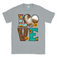 Heather Grey western volleyball love Classic Tee - HRA Design Shop