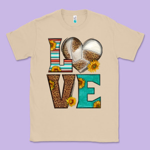 Western Volleyball Love Classic Tee Designed By Hra Design Shop