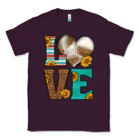 Plum western volleyball love Classic Tee - HRA Design Shop