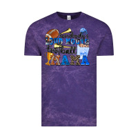 Cloud Purple somebody's loud mouth football mama Vintage Tee - Zillion Design Studio