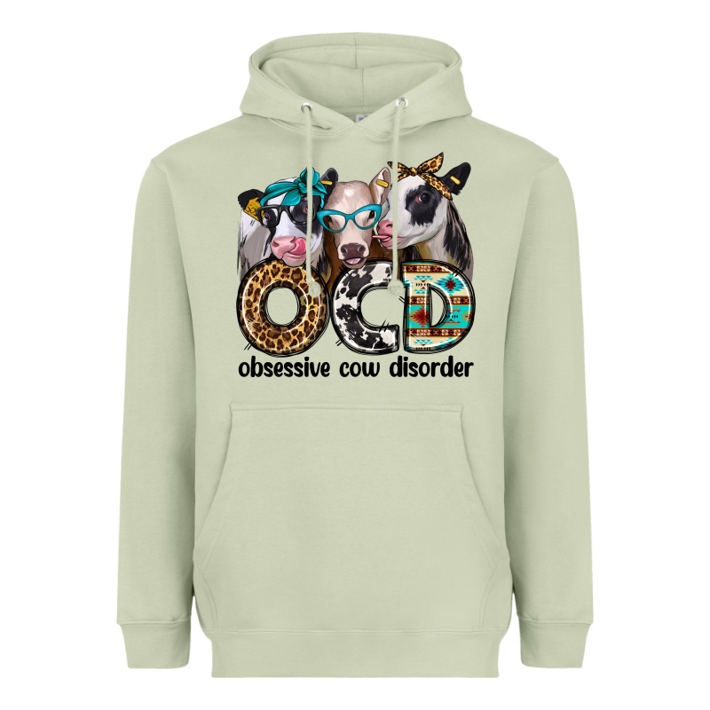 Ocd Obsessive Cow Disorder Heavyweight Hoodie by Jasminsmagicworld | Teevron