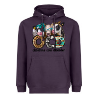 Plum ocd obsessive cow disorder Heavyweight Hoodie - Jasminsmagicworld