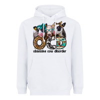 White ocd obsessive cow disorder Heavyweight Hoodie - Jasminsmagicworld