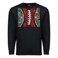 Black western pattern and american football Premium Sweatshirt - BarkalooDesign