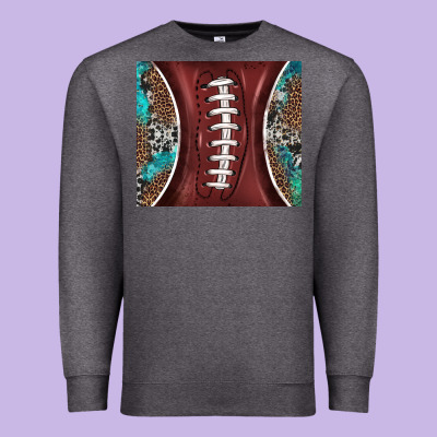 Western Pattern And American Football Premium Sweatshirt Designed By Barkaloodesign