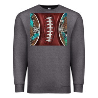 Charcoal Heather western pattern and american football Premium Sweatshirt - BarkalooDesign