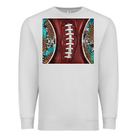 Dove Grey western pattern and american football Premium Sweatshirt - BarkalooDesign
