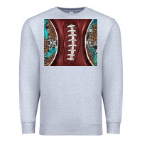 Heather Grey western pattern and american football Premium Sweatshirt - BarkalooDesign