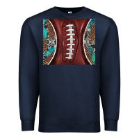 Navy western pattern and american football Premium Sweatshirt - BarkalooDesign