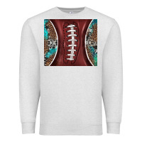 Oatmeal Heather western pattern and american football Premium Sweatshirt - BarkalooDesign