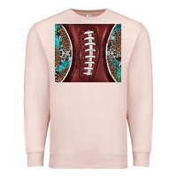 Pale Pink western pattern and american football Premium Sweatshirt - BarkalooDesign