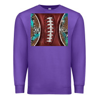 Purple western pattern and american football Premium Sweatshirt - BarkalooDesign