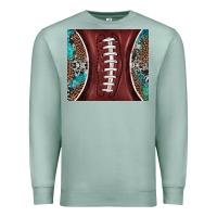 Seafoam western pattern and american football Premium Sweatshirt - BarkalooDesign