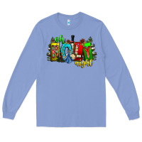 Colony Blue oh holy night Long Sleeve Tee - CowhideDigitalArt