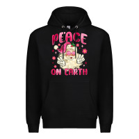 Black peace on earth Premium Hoodie - MaliasSmallBusiness