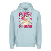 Blue Mist peace on earth Premium Hoodie - MaliasSmallBusiness