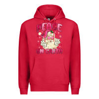 Cardinal peace on earth Premium Hoodie - MaliasSmallBusiness