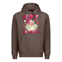Coffee peace on earth Premium Hoodie - MaliasSmallBusiness
