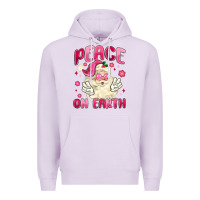 Lilac peace on earth Premium Hoodie - MaliasSmallBusiness
