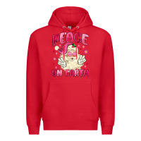 Red peace on earth Premium Hoodie - MaliasSmallBusiness