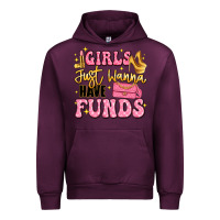 Mauve Wine girls just wanna have funds Urban Hoodie - LillyAllenDesigns