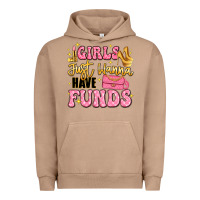 Pigment Burro girls just wanna have funds Urban Hoodie - LillyAllenDesigns