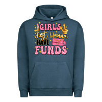 Pigment Midnight Navy girls just wanna have funds Urban Hoodie - LillyAllenDesigns