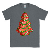 Charcoal Heather red christmas cake fa element Classic Tee - FaDigitalArtStudio