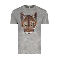 Cloud Rock florida panther  face Vintage Tee - BarkalooDesign