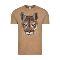 Vintage Coffee florida panther  face Vintage Tee - BarkalooDesign